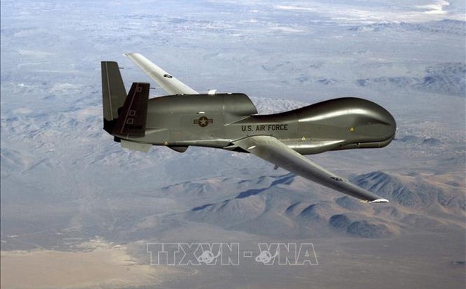 Máy bay trinh sát và do thám không người lái RQ-4 Global Hawk của Mỹ. Ảnh: AFP/TTXVN