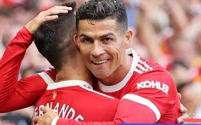 Ronaldo tỏa sáng trong màn ra mắt MU. Ảnh: Getty