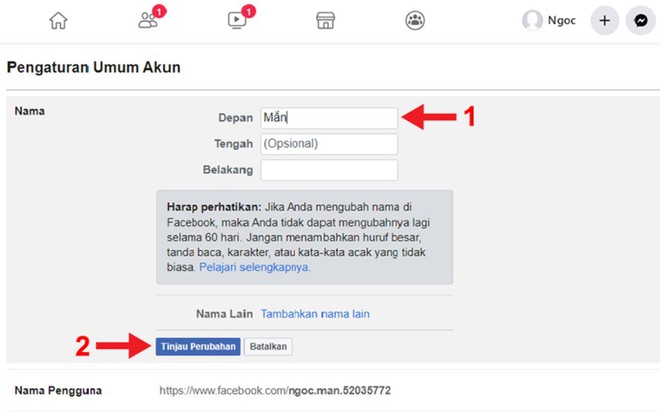 Cách đặt tên Facebook 1 chữ trên điện thoại, máy tính dễ, mới nhất - Ảnh 22.