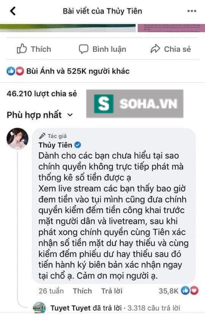 Chủ tịch Ủy ban MTTQ tỉnh Quảng Trị phản hồi Thủy Tiên: Chúng tôi không kiểm đếm số tiền, chỉ có trách nhiệm hỗ trợ - Ảnh 1. Chủ tịch Ủy ban MTTQ tỉnh Quảng Trị phản hồi Thủy Tiên: Chúng tôi không kiểm đếm số tiền, chỉ có trách nhiệm hỗ trợ - Ảnh 1.