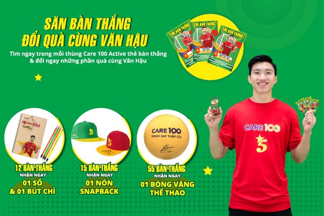 Uống Care 100 Active - “Dẫn đầu cùng Văn Hậu: Săn bàn thắng - Đuổi giấc mơ” - Ảnh 1.