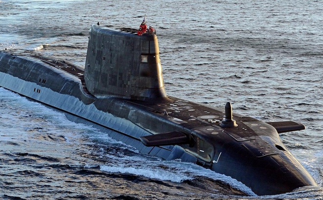 Tàu ngầm hạt nhân HMS Ambush lớp Astute của Hải quân Anh. (Ảnh: The Australian)
