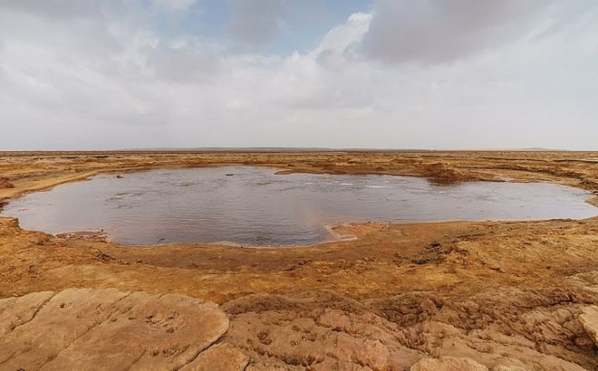 Gaet’ale được biết đến là vùng nước mặn nhất trên Trái Đất. Ảnh: Wikimedia Commons