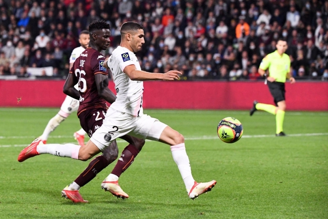 Messi vắng mặt vì chấn thương, PSG suýt mất điểm trước đội cuối bảng Ligue 1 - Ảnh 2.