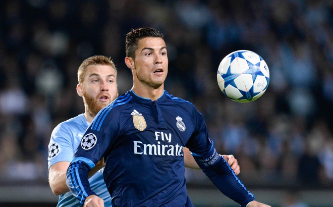 Ronaldo trong trận đấu với Malmo cách dây 6 năm. (Ảnh: Getty).