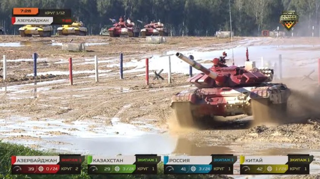 Chung kết Tank Biathlon 2021: Nga và Trung Quốc một mất một còn - Trận quyết chiến cuối cùng đang diễn ra vô cùng hấp dẫn - Ảnh 1.