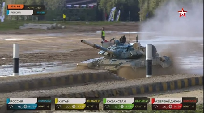 Chung kết Tank Biathlon 2021: Nga đang dạy cho Trung Quốc 1 bài học - Thế mới là đua xe tăng, vô cùng đẳng cấp - Ảnh 1.