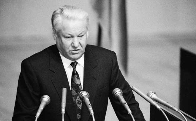 Tổng thống LB Nga lúc bấy giờ, Boris Yeltsin (Ảnh: TASS)