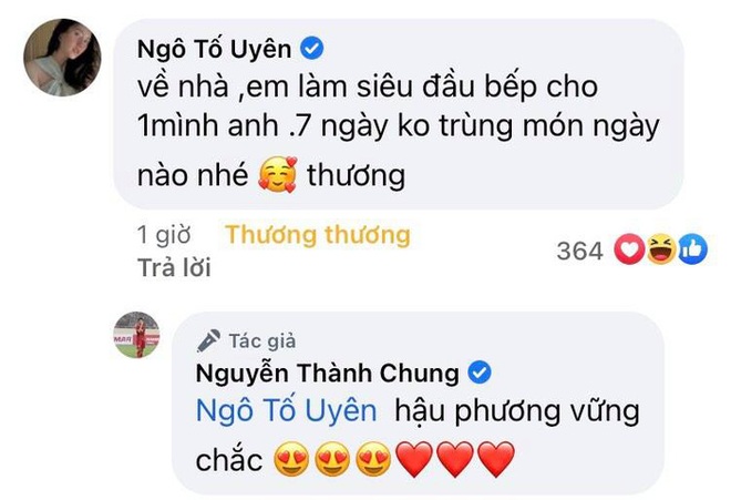 Thành Chung chấn thương, bạn gái gửi lời động viên ngọt ngào, hứa làm siêu đầu bếp của mình anh - Ảnh 2.