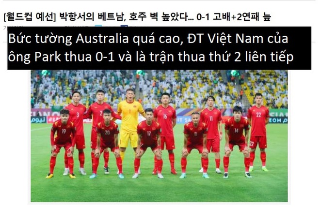 Báo Hàn Quốc: Bức tường Australia quá cao với tuyển Việt Nam - Ảnh 1.