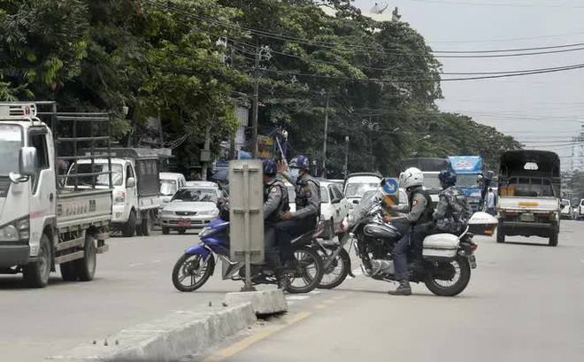 Lực lượng an ninh đã được tăng cường ở Yangon hôm 7-9. Ảnh: EPA-EFE