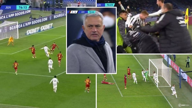 Thua đau Juventus, Mourinho chê cầu thủ AS Roma yếu đuối - Ảnh 1.