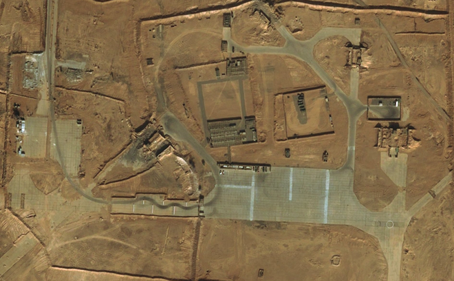 Hình ảnh vệ tinh nghi là căn cứ quân sự mới của Nga tại Syria.