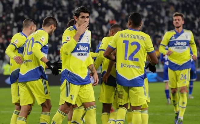 Các cầu thủ Juventus ăn mừng chiến thắng. (Ảnh: Getty).