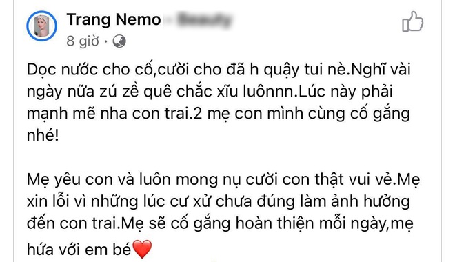 Trang Nemo gửi lời xin lỗi đến một người đặc biệt, thừa nhận cư xử chưa đúng mực - Ảnh 1.