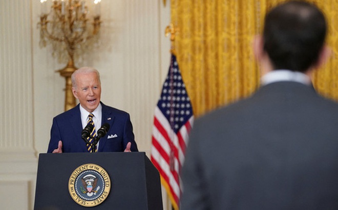 Tổng thống Mỹ Joe Biden tại cuộc họp báo ở Nhà Trắng hôm 19-1Ảnh: Reuters