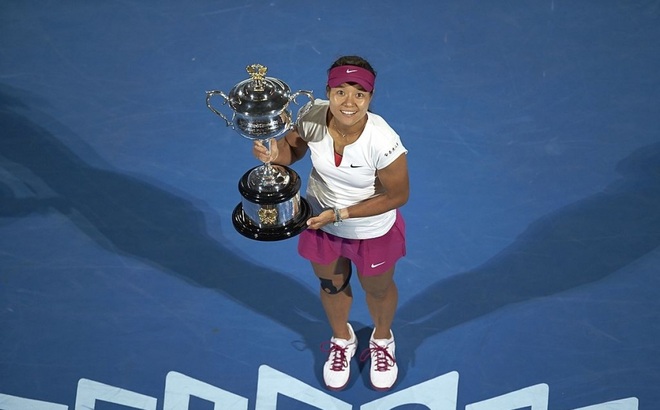 Li Na và danh hiệu lịch sử ở Australian Open 2014. (Ảnh: Getty).