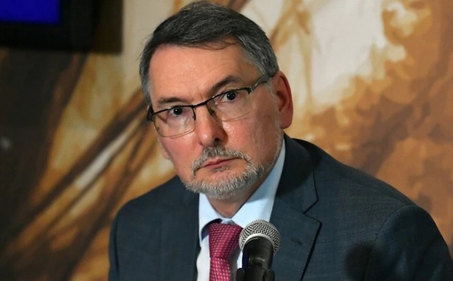 Tiến sĩ Alexey Pavlovsky, Đại sứ Nga tại Australia khẳng định Nga không có ý định tấn công Ukraine. Ảnh AAP