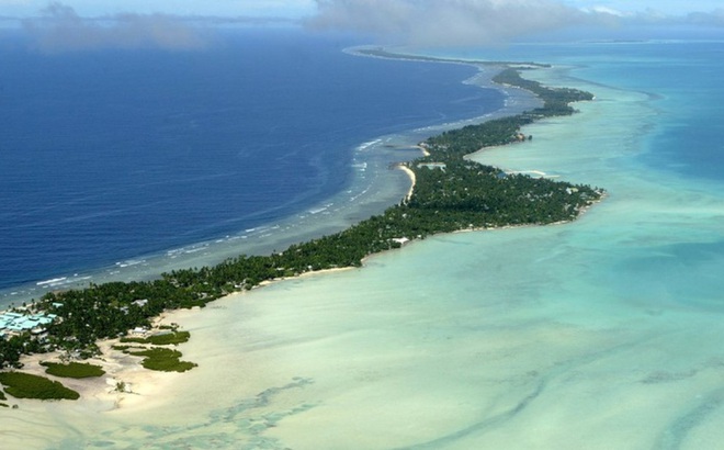 Kiribati và một số quốc đảo Thái Bình Dương vốn được xem là những "thành trì" cuối cùng trong cuộc chiến ứng phó Covid-19 hơn hai năm qua. Ảnh: Getty.