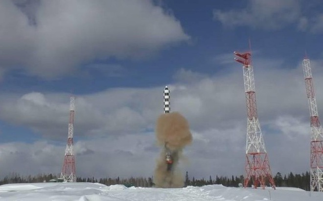 Nga sẽ hoàn thành thử nghiệm tên lửa Sarmat trong năm 2022. Ảnh: Topwar.