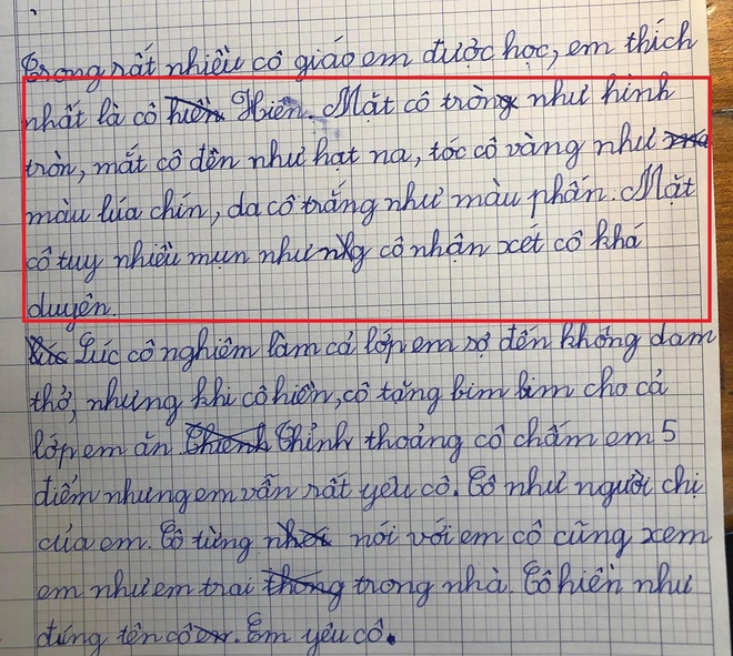 Bài văn tả cô giáo chân thật đến từng milimet của học sinh lớp 2 khiến ai nấy cười té ghế! - Ảnh 2.