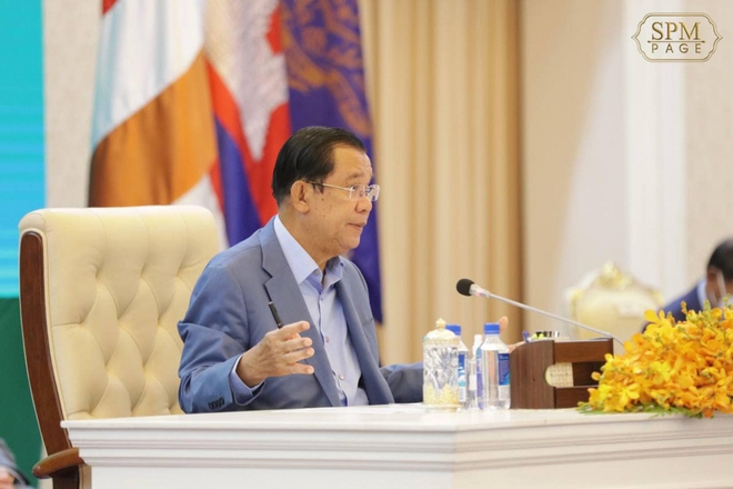 Thủ tướng Campuchia khẳng định chỉ đàm phán vấn đề đồng thuận 5 điểm với Myanmar - Ảnh 1.