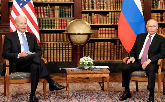 Tổng thống Biden và Tổng thống Putin trong cuộc gặp hồi tháng 6-2021 ở Thụy Sĩ - Ảnh: Điện Kremlin