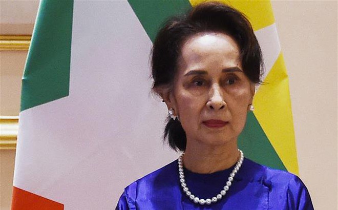 Bà Aung San Suu Kyi tại một sự kiện ở Naypyidaw, Myanmar ngày 17/1/2020. Ảnh: AFP/TTXVN