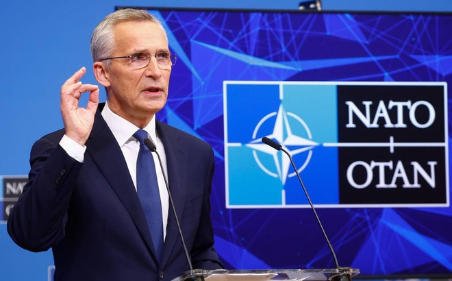 Tổng thư ký NATO Jens Stoltenberg. Ảnh: EPA-EFE