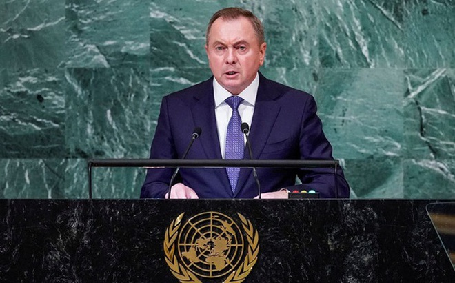 Ngoại trưởng Belarus Vladimir Makei - Ảnh: REUTERS