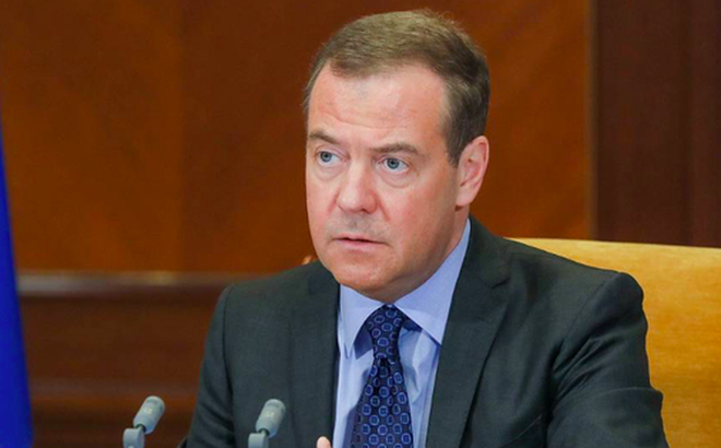 Phó Chủ tịch Hội đồng an ninh Nga Dmitry Medvedev. (Ảnh: Tass)