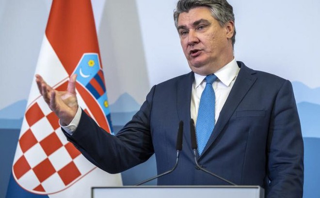 Tổng thống Croatia Zoran Milanović. Ảnh: EPA