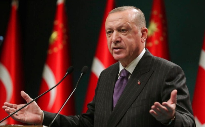 Tổng thống Thổ Nhĩ Kỳ Recep Tayyip Erdogan. (Ảnh: AP)