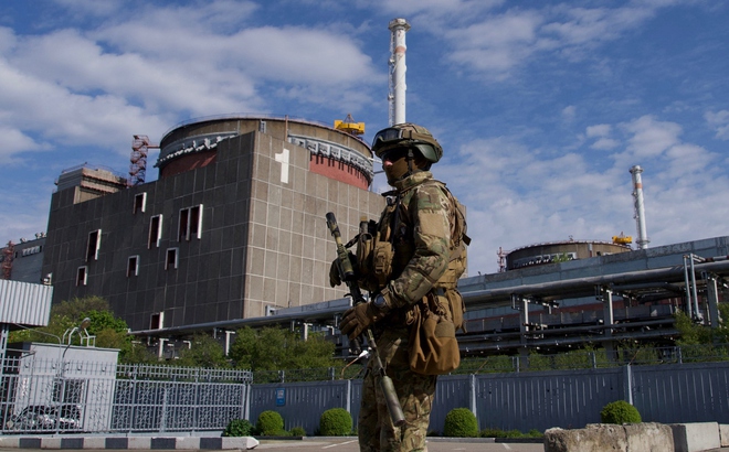 Nhà máy điện hạt nhân Zaporizhzhia. Ảnh: AFP