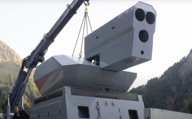 Vũ khí laser năng lượng cao HEL của Đức. Ảnh: Rheinmetall