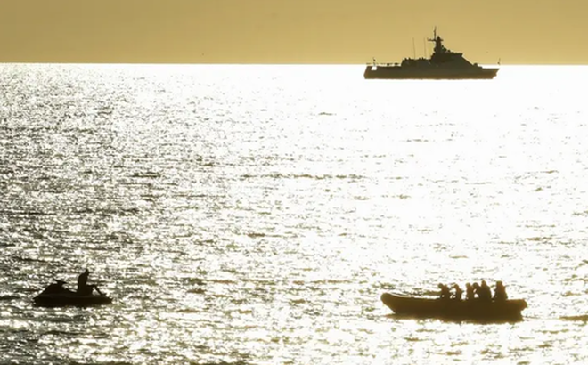 Vùng biển thuộc Sevastopol, thành phố lớn nhất trên bán đảo Crimea - Ảnh: AFP