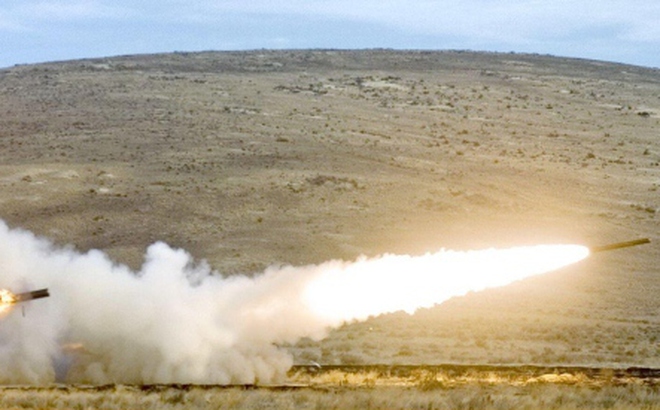 Hệ thống pháo phản lực HIMARS. Ảnh: AP