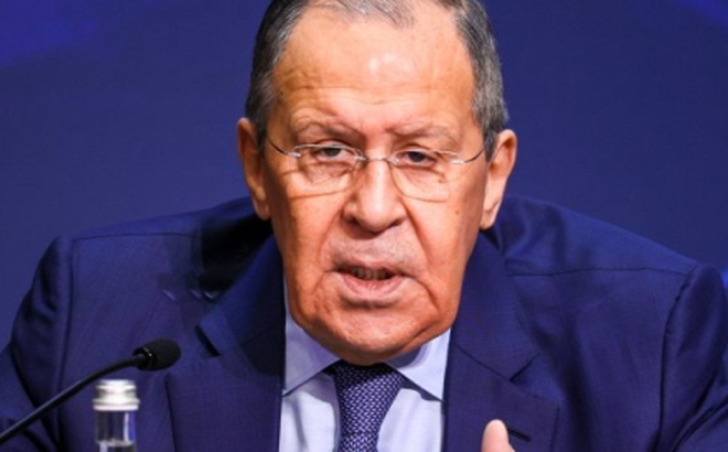 Ngoại trưởng Nga Sergey Lavrov. (Ảnh: AP)