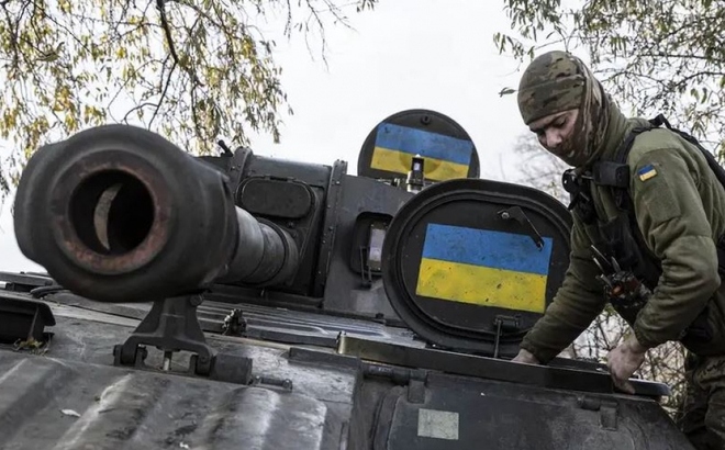 Binh lính Ukraine ở Kherson ngày 5/11. Ảnh: Getty