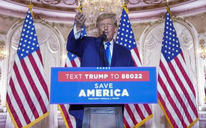 Cựu Tổng thống Mỹ Donald Trump tuyên bố sẽ ra tái tranh cử vào năm 2024. Ảnh: ABC News