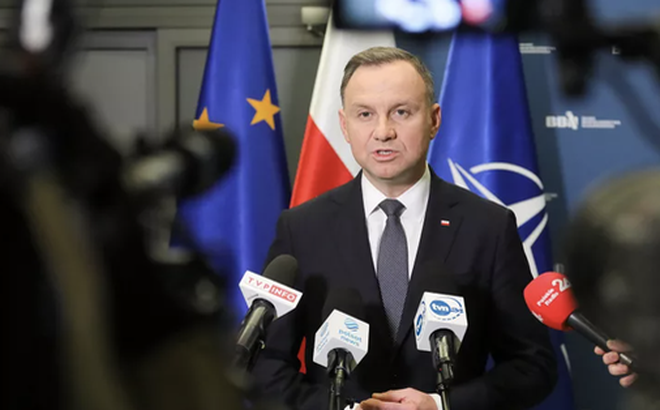 Tổng thống Ba Lan Andrzej Duda - Ảnh: Văn phòng Tổng thống Ba Lan