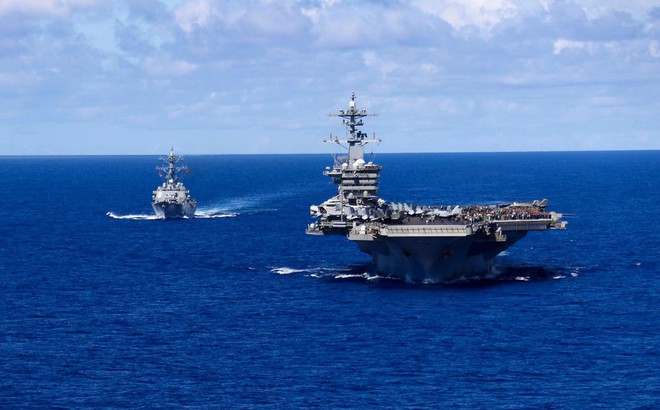 Tàu sân bay của Hải quân Mỹ tại Ấn Độ-Thái Bình Dương. Ảnh: U.S. Pacific Fleet