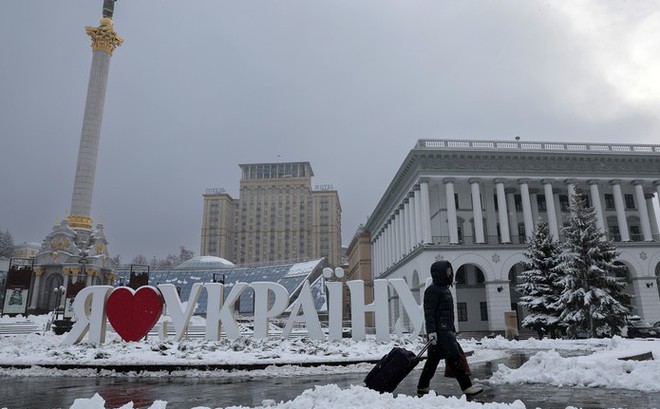 Quảng trường Maidan ở Kiev, Ukraine ngày 19/11/2022. Ảnh: Getty Images