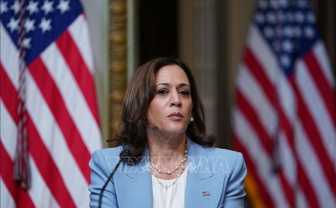 Phó Tổng thống Mỹ Kamala Harris tại một cuộc họp ở Washington, DC. Ảnh: AFP/TTXVN