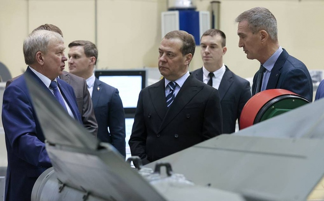 Phó Chủ tịch Hội đồng An ninh Nga Dmitry Medvedev. Ảnh: Tass