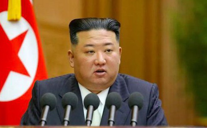 Lãnh đạo Triều Tiên Kim Jong-un cho biết mục tiêu cuối cùng của nước này là sở hữu lực lượng hạt nhân mạnh nhất thế giới. Ảnh: KCNA