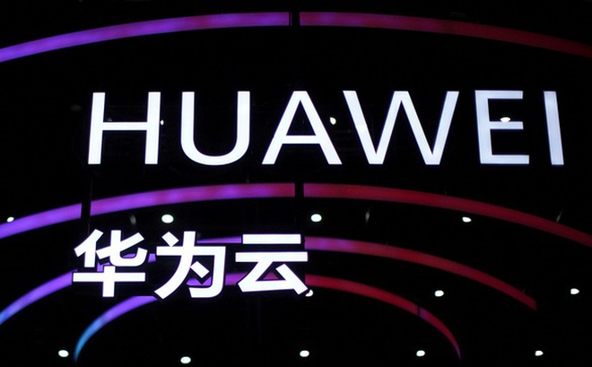Tên Công ty Huawei tại một sự kiện ở thành phố Thượng Hải (Trung Quốc) - Ảnh: REUTERS