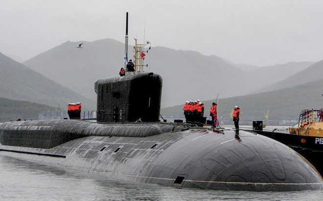 Tàu ngầm hạt nhân Generalissimo Suvorov của Nga. Ảnh: RT
