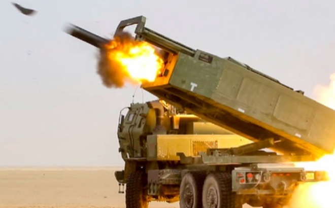 Hệ thống pháo phản lực HIMARS. Ảnh: Reuters