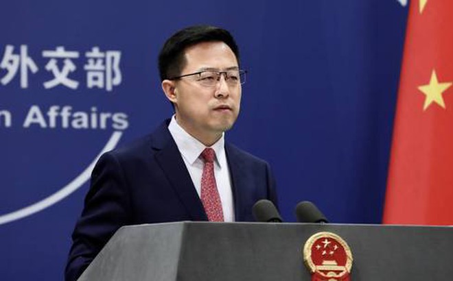Người phát ngôn Bộ Ngoại giao Trung Quốc Triệu Lập Kiên. Ảnh: Getty Images